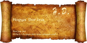 Hogya Dorina névjegykártya